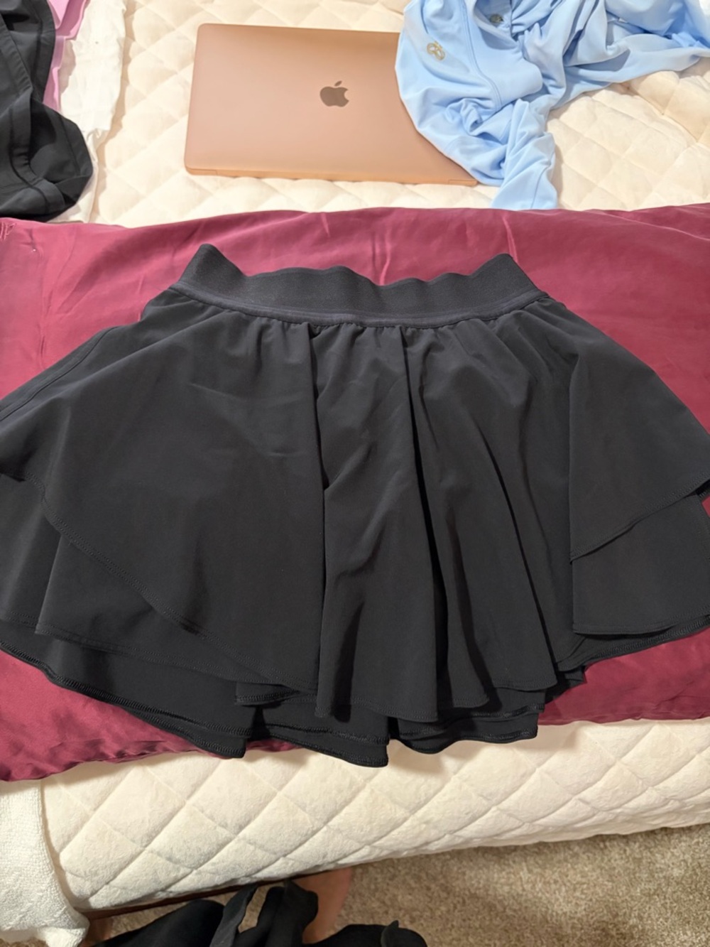 lululemon athletica Black Layered Skater Skirt